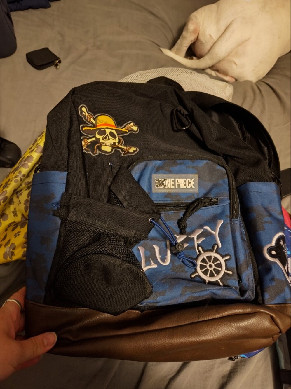Onepiece Black & Blue Camouflage Travel Backpack